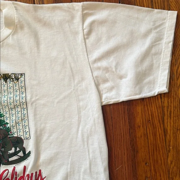 1989 Happy Holidays Vintage Christmas T-Shirt - Picture 6 of 11
